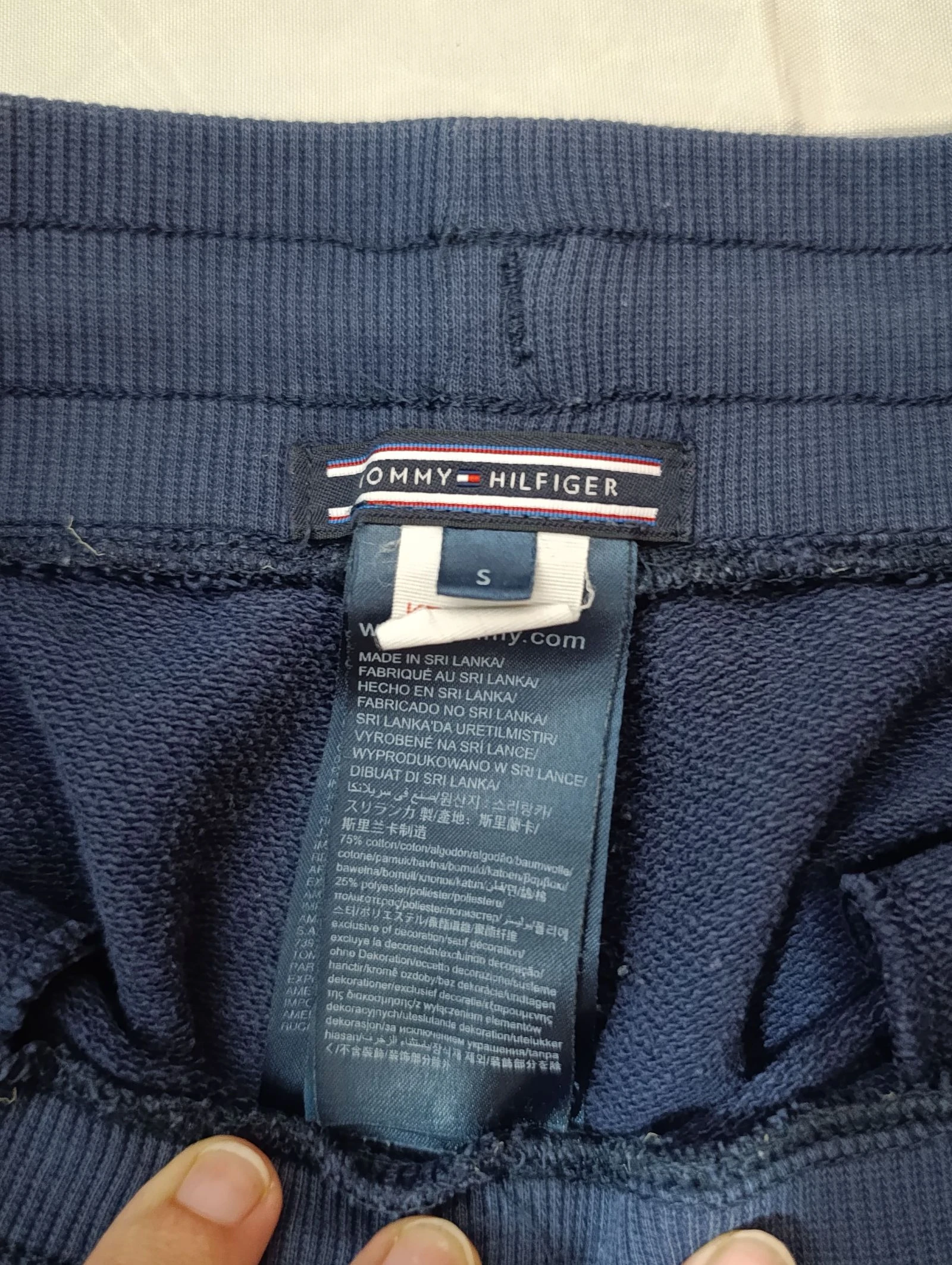 🔥 Pantalones de jogging azul marino Tommy Hilfiger con cinta lateral con letras 🔥 – photo 6